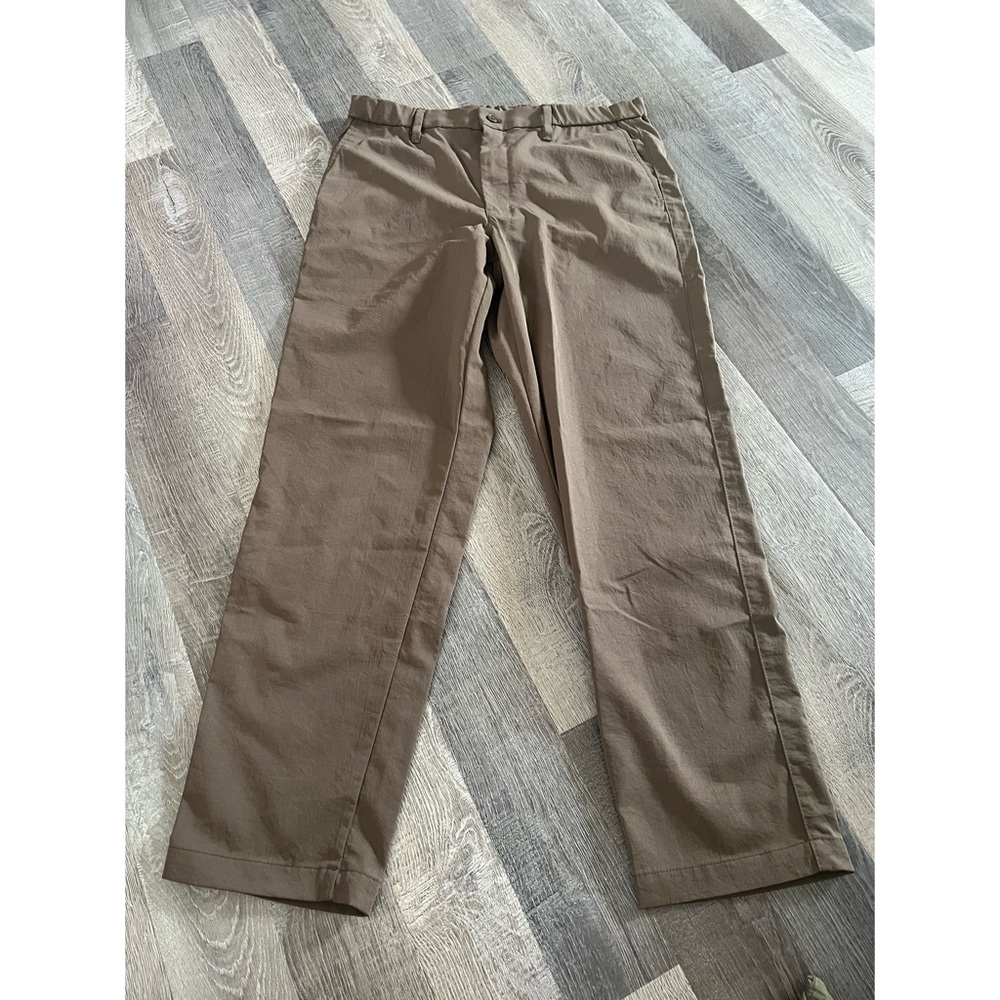 Straight leg nylon pants